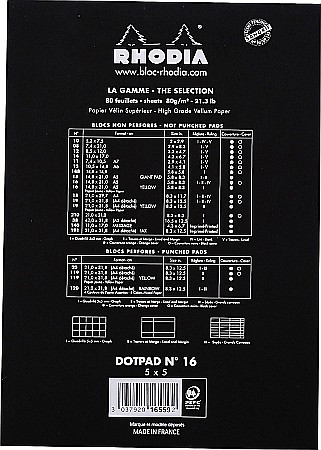 RH BLOC NOTES A5 80F N16 DOTS BLACK RHODIA 16559C [1]