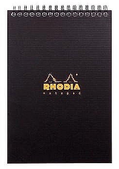 HARTIE PRODUSE DIN HARTIE - RH BLOC NOTES A5 SPIRA 80F DR BLACK RHODIA 16921C