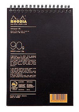 RH BLOC NOTES A5 SPIRA 80F DR BLACK RHODIA 16921C [2]