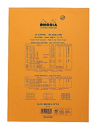RH BLOC NOTES A4 80F N18 AR ORANGE RHODIA 18200C [3]
