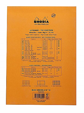 RH BLOC NOTES A4 80F N18 DR ORANGE RHODIA 18600C [2]