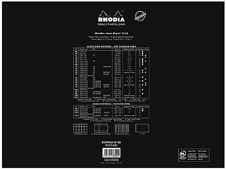 RH BLOC NOTES A3 80F N38 DOT PAD BLACK RHODIA 38559C [3]