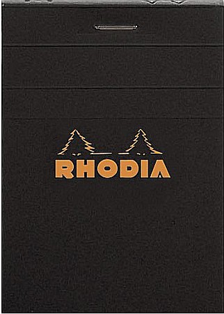 HARTIE PRODUSE DIN HARTIE - RH BLOC NOTES A7 80F N11 AR BLACK RHODIA 112009C
