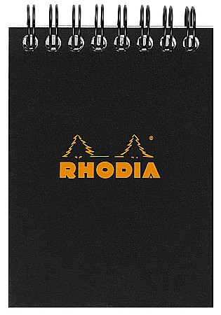 HARTIE PRODUSE DIN HARTIE - RH BLOC NOTES A7 SPIRA 80F AR BLACK RHODIA 115009C