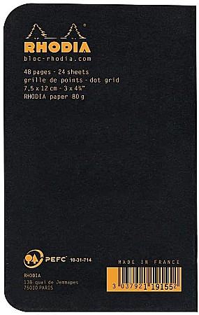 RH NOTES A7 24F DOTS BLACK RHODIA 119155C [2]