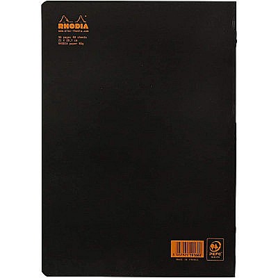 RH BLOC NOTES A4 48F DOT PAD BLACK RHODIA 119166C [2]