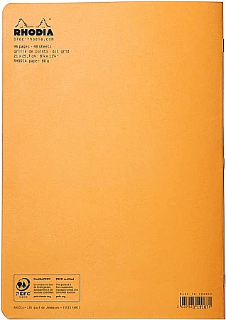 RH BLOC NOTES A4 48F DOT PAD ORANGE RHODIA 119167C [2]