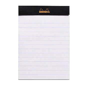 RH BLOC NOTES 8.5*12CM 80F N12 DR BLACK RHODIA 126009C [3]