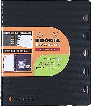 RH EXABOOK CAIET REINCARCABIL A4 80F AR SPIRA PP BLACK RHODIA 132142C [1]
