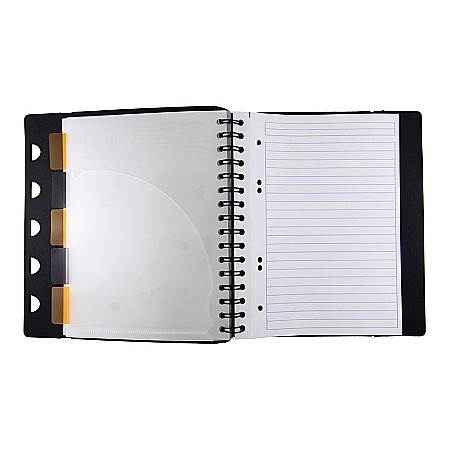 RH EXABOOK CAIET REINCARCABIL A5 80F SPIRA DR PP BLACK RHODIA 132576C [1]