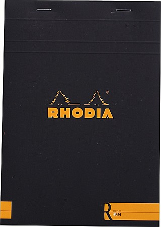 HARTIE PRODUSE DIN HARTIE - RH BLOC NOTES A5 70F  N16 DR FOI IVORY BLACK RHODIA 162012C