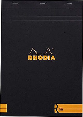 HARTIE PRODUSE DIN HARTIE - RH BLOC NOTES A4 80F N18 DR BLACK RHODIA 182012C