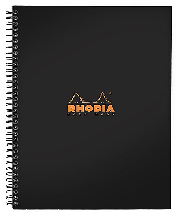 HARTIE PRODUSE DIN HARTIE - RH REGISTRU CARTONAT A4 80F DR SPIRA BLACK RHODIA 191310C