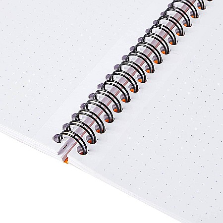 RH BLOC NOTES A5+ SPIRA 80F DOTS ORANGE RHODIA 193448C [1]