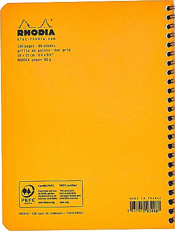 RH BLOC NOTES A5+ SPIRA 80F DOTS ORANGE RHODIA 193448C [2]