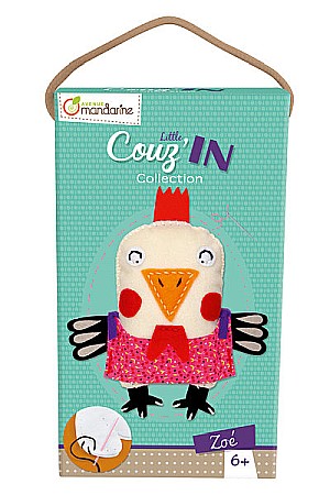 HOBBY - CF KIT CREATIV BRODERIE GAINA HEN LITTLE COUZ'IN AVENUE MANDARINE 52652O