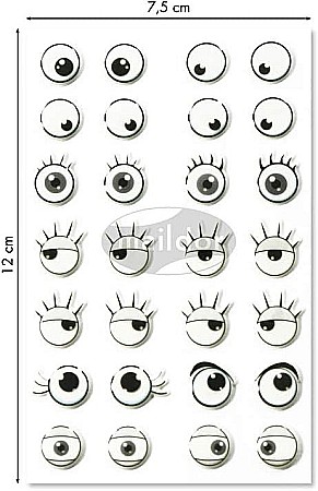 CF STICKER 3D COOKY 7.5*12CM MAILDOR OCHI 560539O [1]