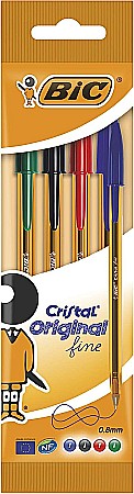 Pixuri unica folosinta - PIX BIC CRISTAL FINE 0.8MM 4 CULORI/SET 216872725