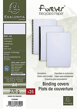 EX COPERTA CARTON IMITATIE PIELE A4 ALB 25/SET 27800E/27809E [2]