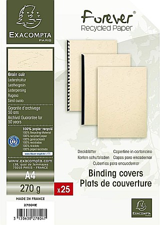 EX COPERTA CARTON IMITATIE PIELE A4 NATUR 25/SET 27800E/27809E [1]