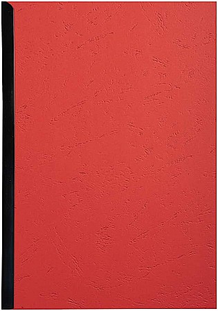 EX COPERTA CARTON IMITATIE PIELE A4 ROSU 25/SET 27805E/27809E [2]