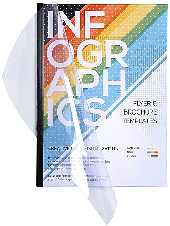 EX COPERTA PLASTIC INDOSARIERE A4 TRANSPARENTA 300 MICRONI 42746E [1]