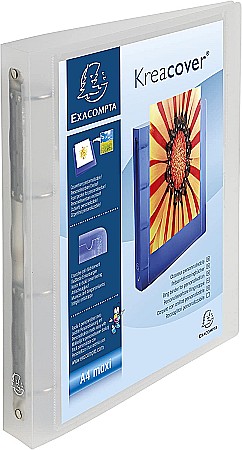 ORGANIZARE SI ARHIVARE - EX CAIET MECANIC A4 PP  4 INELE TRANSLUCID CULORI ASORTATE 51568E