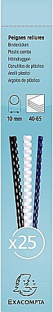 EX INEL PLASTIC 10MM 40-65 COLI 25/SET NEGRU 76301E [1]