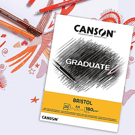 PR BLOC CANSON GRADUATE BRISTOL A5 20F, 180GR/M2 400110382 [2]