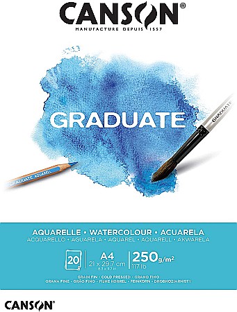 FINE ARTS&GRAPHICS - PR BLOC CANSON ACUARELA GRADUATE A4 20F/250GR 400110374