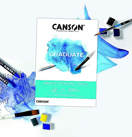 PR BLOC CANSON ACUARELA GRADUATE A4 20F/250GR 400110374 [2]