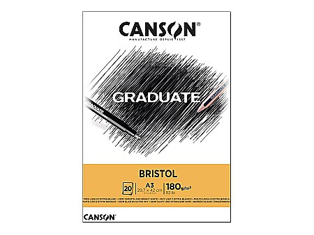 Blocuri de desen profesionale - PR BLOC CANSON GRADUATE BRISTOL A3 20F, 180GR/M2 400110384