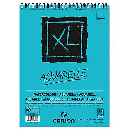 PR BLOC CANSON AQUARELLE A3 XL SPIRA 30F 300GR/M2 400039171 [0]