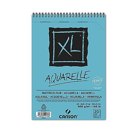 Blocuri de desen profesionale - PR BLOC CANSON AQUARELLE A5 XL 20FILE 300G 400082843