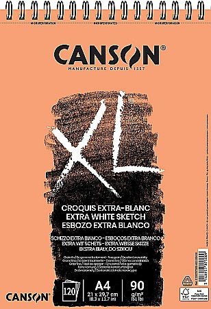 PR BLOC SCHITE CANSON A4 EXTRA WHITE XL 90 gr, 120 file 200787500 [0]