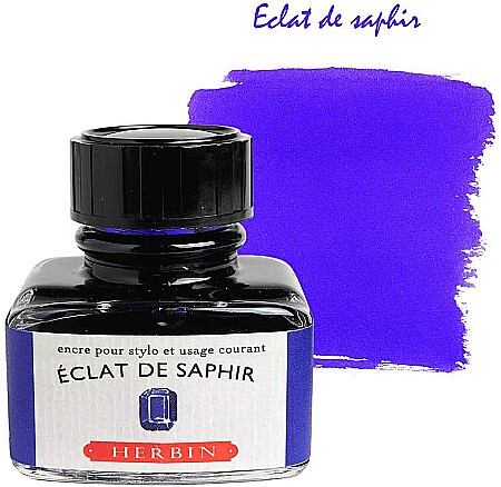 CF SET CALIGRAFIE HERBIN ECLAT DE SAPHIR IN CUTIE LEMN, 5 PENITE, CERNEALA SI TOC 27016T [1]