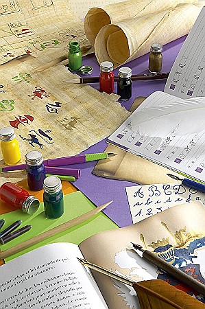 CF SET CALIGRAFIE HERBIN BLEU MYOSOTIS, PENITA CU TOC SI CERNEALA 27278T [2]