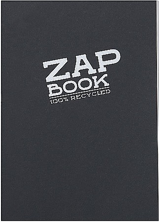 Blocuri de desen profesionale - CF CAIET SCHITE A5 ZAP BOOK 160F 80GR/m2 NEGRU CLAIREFONTAINE 3364C