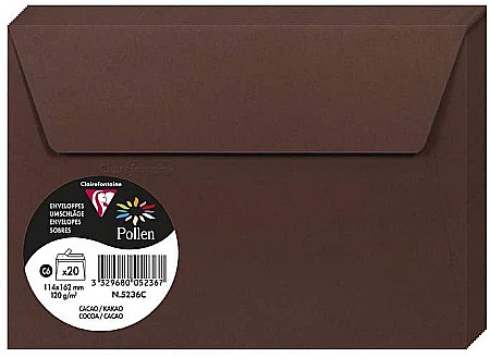 HARTIE PRODUSE DIN HARTIE - PLIC CLAIREFONTAINE C6 20/SET CACAO 5236C