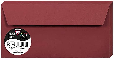 HARTIE PRODUSE DIN HARTIE - PLIC CLAIREFONTAINE DL 20/SET BORDO 5885C