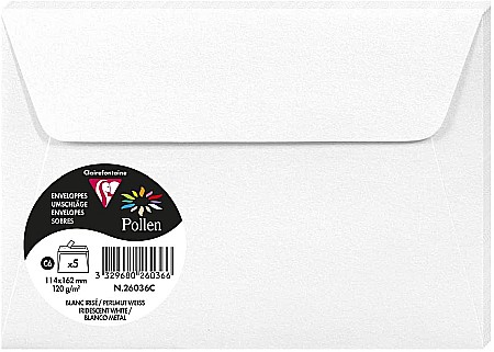 HARTIE PRODUSE DIN HARTIE - PLIC CLAIREFONTAINE C6 5/SET ALB PERLAT 26036C