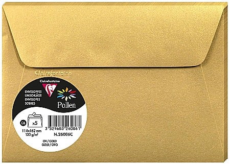 HARTIE PRODUSE DIN HARTIE - PLIC CLAIREFONTAINE C6 5/SET AURIU 26086C