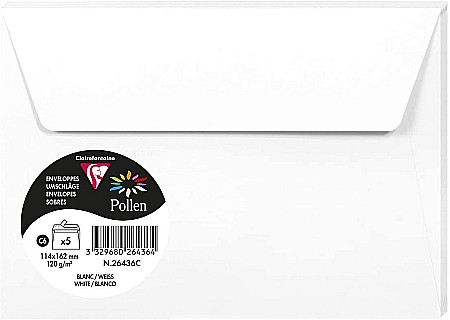 HARTIE PRODUSE DIN HARTIE - PLIC CLAIREFONTAINE C6 5/SET ALB 26436C