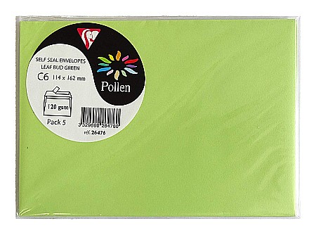 HARTIE PRODUSE DIN HARTIE - PLIC CLAIREFONTAINE C6 5/SET VERDE FISTIC 26476C