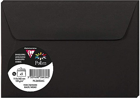 HARTIE PRODUSE DIN HARTIE - PLIC CLAIREFONTAINE C6 5/SET NEGRU 26836C