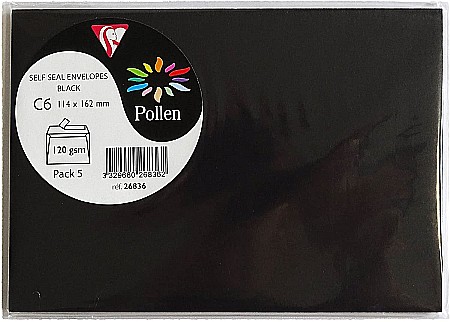 PLIC CLAIREFONTAINE C6 5/SET NEGRU 26836C [1]