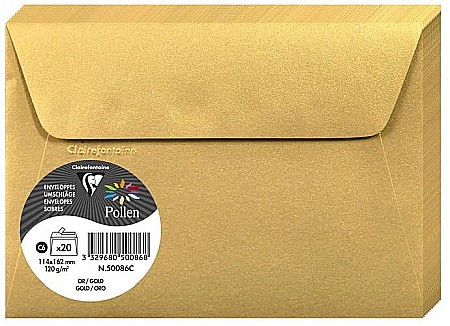 HARTIE PRODUSE DIN HARTIE - PLIC CLAIREFONTAINE C6 PERLAT 20/SET AURIU 50086C