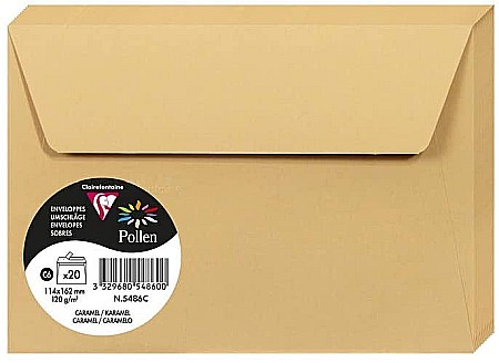 HARTIE PRODUSE DIN HARTIE - PLIC CLAIREFONTAINE C6 20/SET CARAMEL 5486C