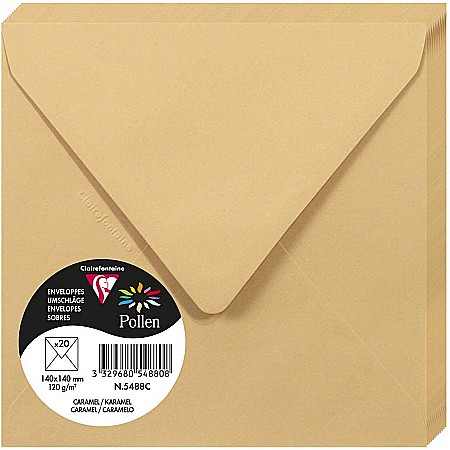 HARTIE PRODUSE DIN HARTIE - PLIC CLAIREFONTAINE 140*140 20/SET CARAMEL 5488C