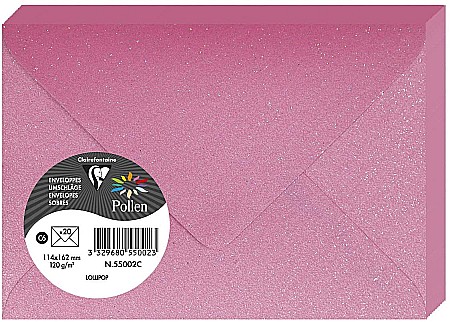PLIC CLAIREFONTAINE C6 20/SET ZMEURA GLITTER 55002C [0]